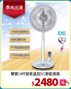 聲寶14吋智能溫控DC節能風扇