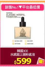 韓國3CE
水感超上鏡粉底液