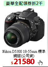 Nikon D5300 18-55mm
標準鏡組(公司貨)