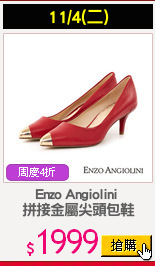 Enzo Angiolini 
拼接金屬尖頭包鞋