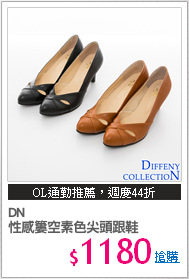 DN 
性感簍空素色尖頭跟鞋