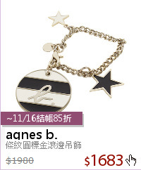 條紋圓標金滾邊吊飾