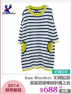 長版百搭條紋針織上衣