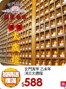 玄門真宗 乙未年<br>
消災太歲燈