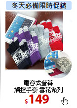 電容式螢幕<BR>
觸控手套 雪花系列