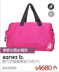 輕巧尼龍蜥蜴旅行袋(大)