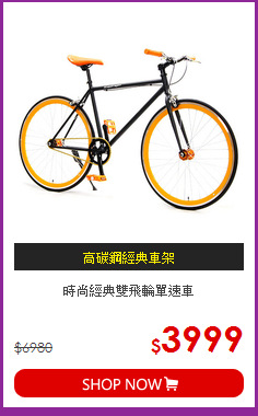 時尚經典雙飛輪單速車