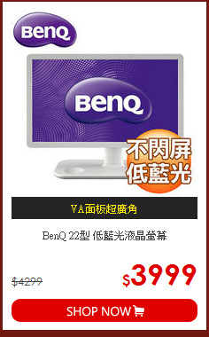 BenQ 22型 低藍光液晶螢幕