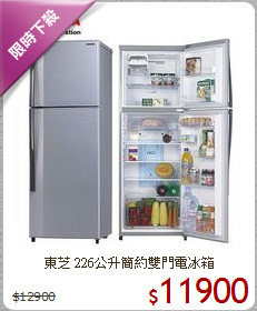 東芝 226公升簡約雙門電冰箱