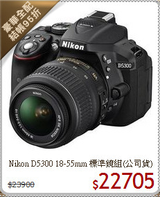 Nikon D5300 18-55mm
標準鏡組(公司貨)