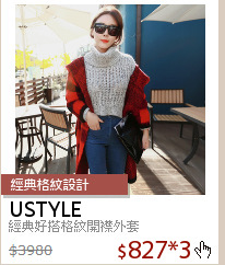 經典好搭格紋開襟外套