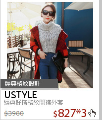 經典好搭格紋開襟外套