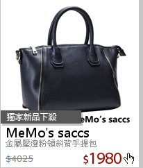 金屬壓邊粉領斜背手提包