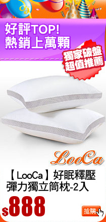 【LooCa】好眠釋壓
彈力獨立筒枕-2入