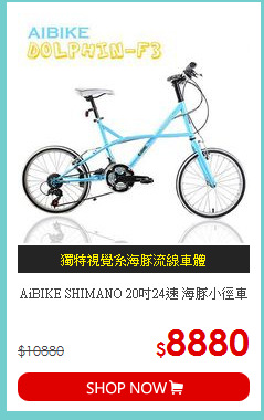AiBIKE SHIMANO 20吋24速 海豚小徑車