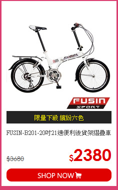 FUSIN-B201-20吋21速便利後貨架摺疊車
