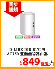 D-LINK DIR-817LW AC750 雙頻無線路由器