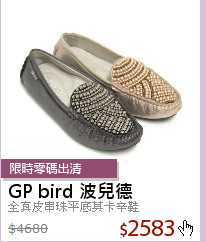 全真皮串珠平底莫卡辛鞋