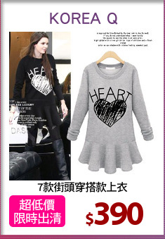 7款街頭穿搭款上衣