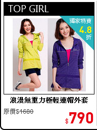 浪漫無重力極輕連帽外套