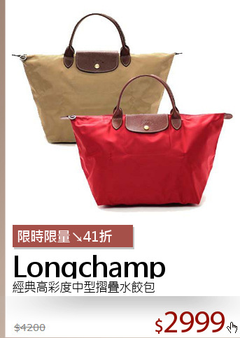 經典高彩度中型摺疊水餃包