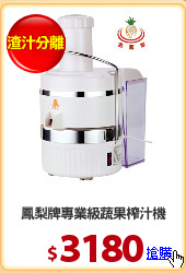 鳳梨牌專業級蔬果榨汁機