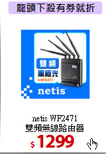 netis WF2471<BR>
雙頻無線路由器