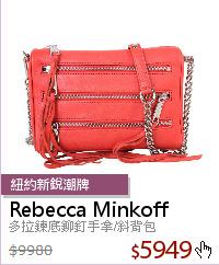 多拉鍊底鉚釘手拿/斜背包