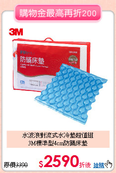 水波浪對流式水冷墊超值組<BR>
3M標準型4cm防蹣床墊