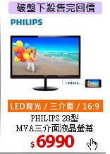 PHILIPS 28型<BR>
MVA三介面液晶螢幕