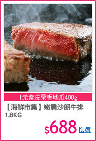 【海鮮市集】嫩肩沙朗牛排
1.8KG