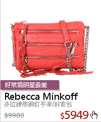 多拉鍊底鉚釘手拿/斜背包