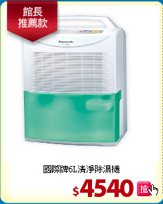 國際牌6L清淨除濕機