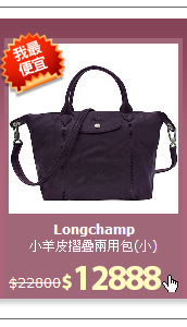 小羊皮摺疊兩用包(小)