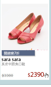 真皮中跟魚口鞋