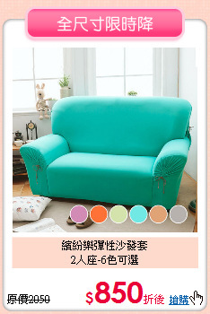 繽紛樂彈性沙發套<BR>
2人座-6色可選