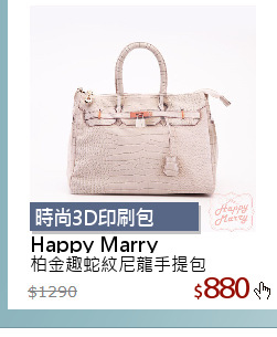 柏金趣蛇紋尼龍手提包