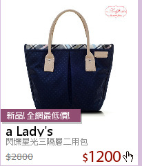 閃爍星光三隔層二用包