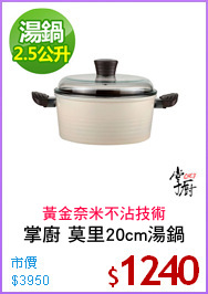 掌廚 莫里20cm湯鍋