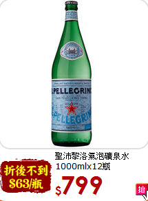 聖沛黎洛氣泡礦泉水<br>1000mlx12瓶