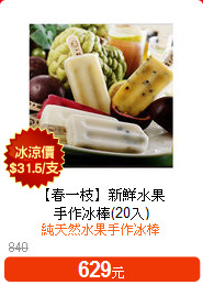 【春一枝】新鮮水果<br>手作冰棒(20入)