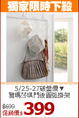 5/25-27破盤價▼<BR>
雅瑪莎琪門後圓弧掛架