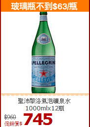 聖沛黎洛氣泡礦泉水<br>1000mlx12瓶