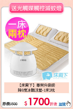 【床殿下】尊榮升級版<BR>
降8度冰酷涼墊-1床2枕