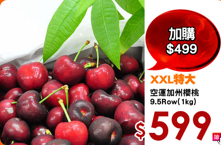 空運加州櫻桃
9.5Row(1kg)