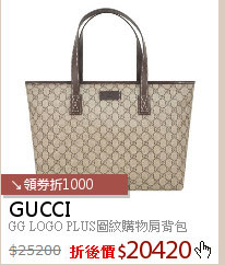 GG LOGO PLUS圖紋購物肩背包