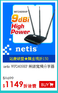 netis WF2409HP 無線寬頻分享器