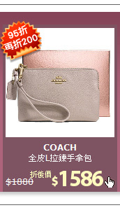 全皮L拉鍊手拿包