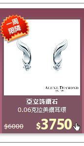 0.06克拉美鑽耳環