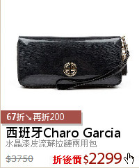 水晶漆皮流蘇拉鏈兩用包